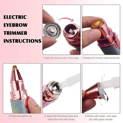 2 in 1 Electric Eyebrow Trimmer
